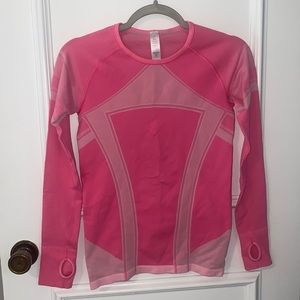 Ivivva Girls Size 14 Pink Long-Sleeved Athletic Shirt
